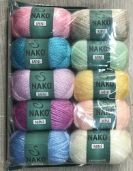 Mini Nako 10 grame/ 10 culori asorate