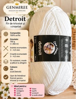 Detroit uni Red Heart cod 208