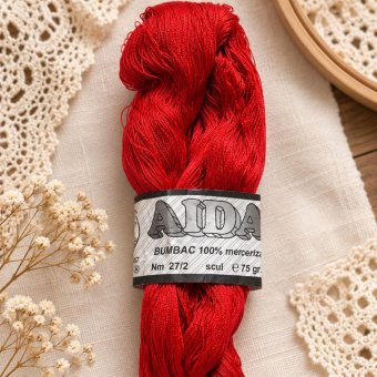 Fire pentru tesut Aida Talmaciu 75 grame rosu